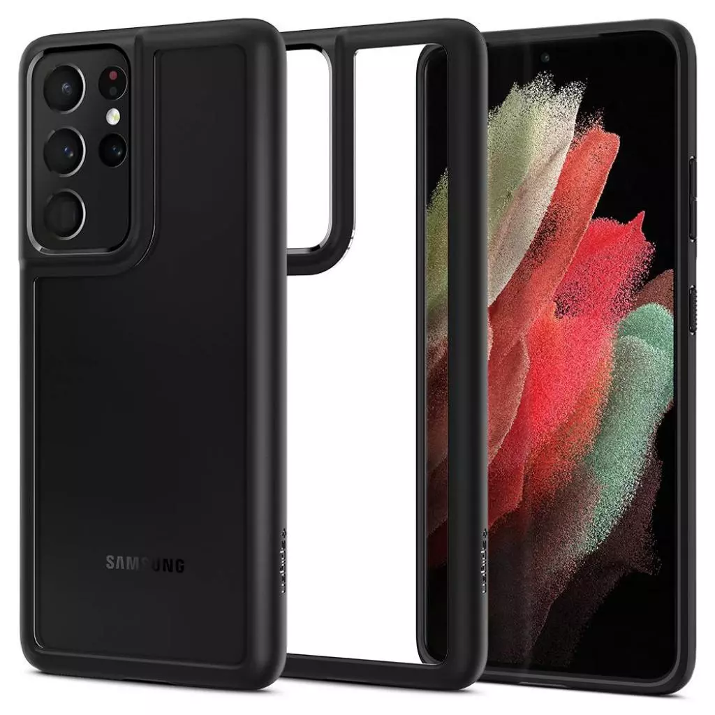 Чехол для моб. телефона Spigen Samsung Galaxy S21 Ultra Ultra Hybrid, Matte Black (ACS02352) - 6 Чехол для моб. телефона Spigen Samsung Galaxy S21 Ultra Ultra Hybrid, Matte Black (ACS02352) - 6