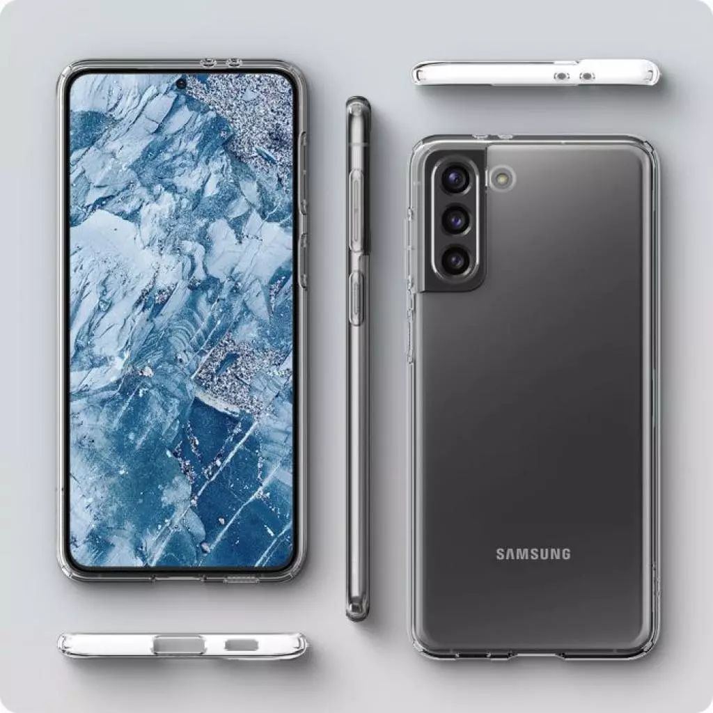 Чехол для моб. телефона Spigen Samsung Galaxy S21+ Crystal Flex, Crystal Clear (ACS02414) - 1 Чехол для моб. телефона Spigen Samsung Galaxy S21+ Crystal Flex, Crystal Clear (ACS02414) - 1
