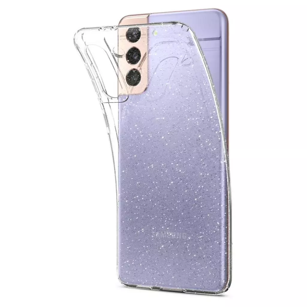 Чехол для моб. телефона Spigen Samsung Galaxy S21+ Liquid Crystal Glitter, Crystal Quartz (ACS02384) - 4 Чехол для моб. телефона Spigen Samsung Galaxy S21+ Liquid Crystal Glitter, Crystal Quartz (ACS02384) - 4