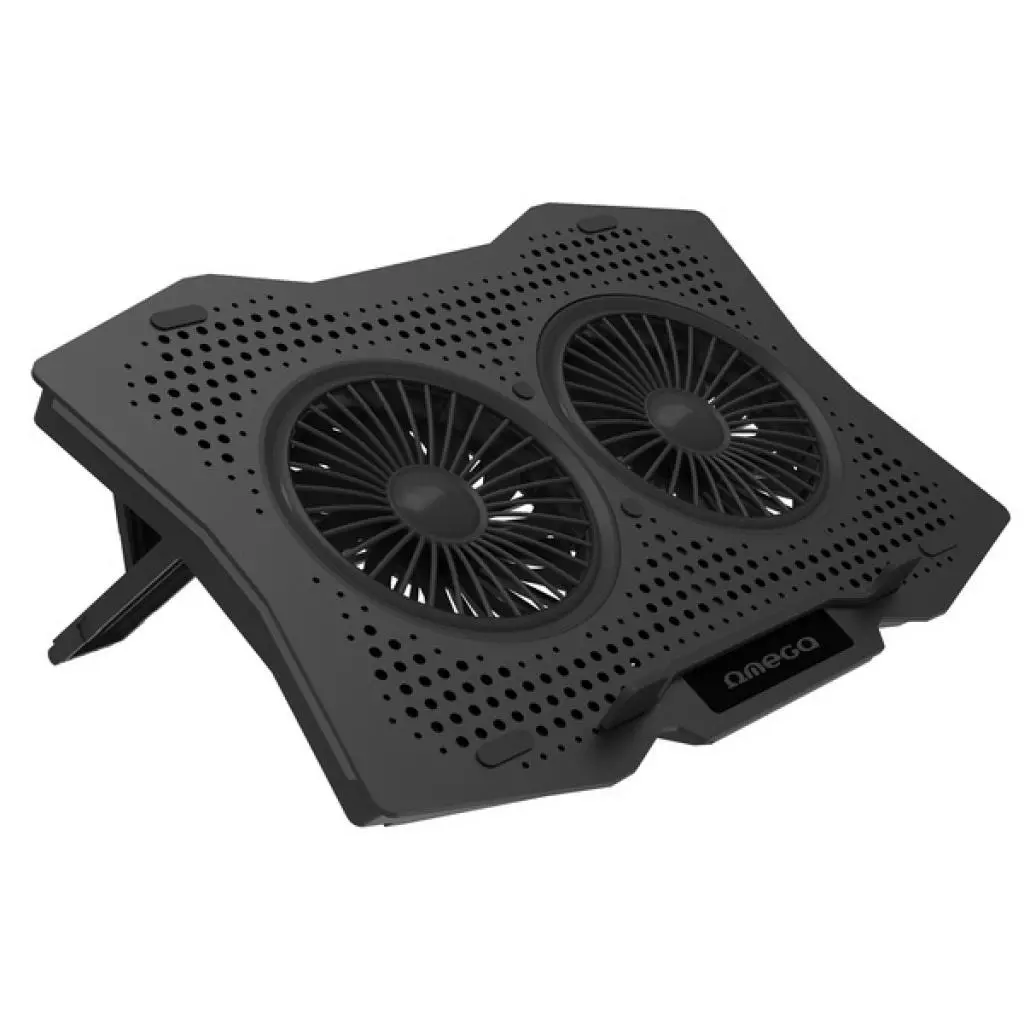 Подставка для ноутбука Omega Laptop COOLING PAD 2 fans BLACK [45425] (OMNCP2FB) - 4