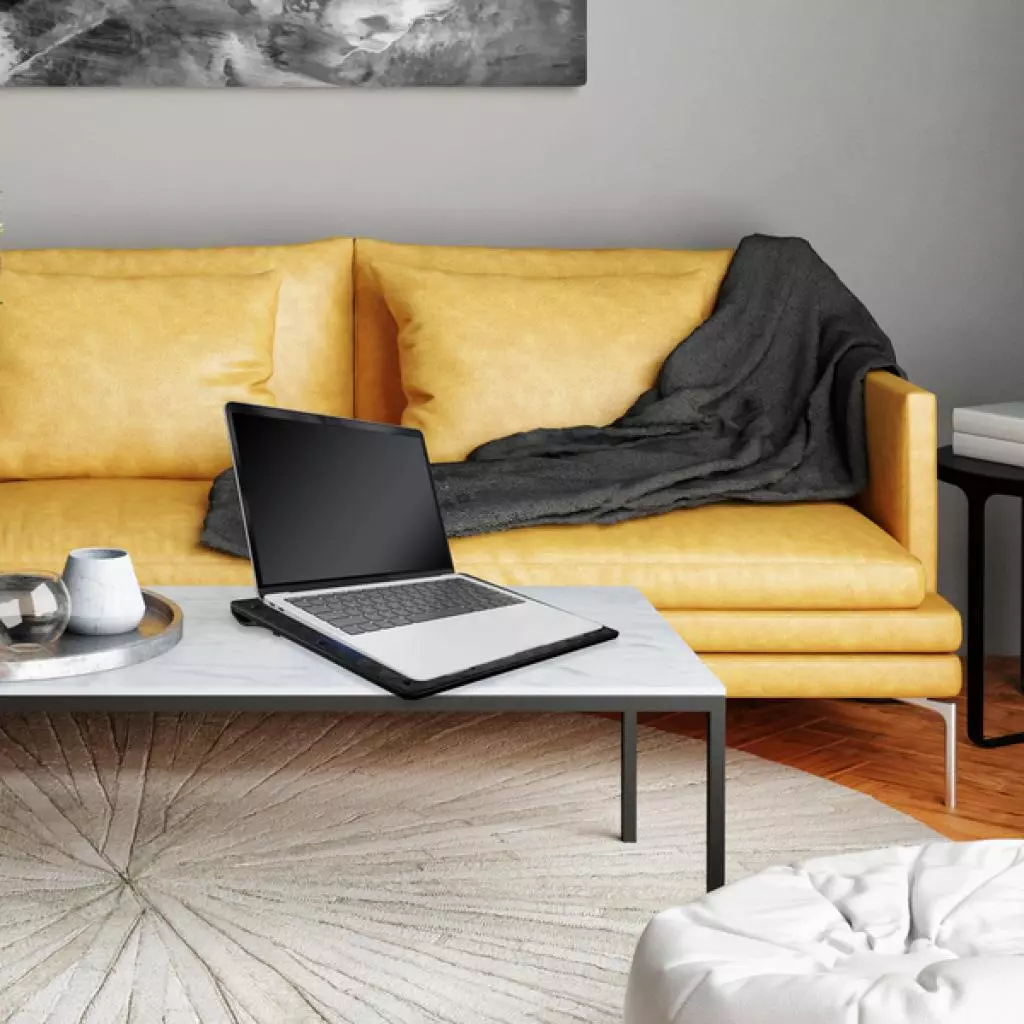 Подставка для ноутбука Omega Laptop COOLING PAD 4 fans BLACK [45424] (OMNCP4FB) - 6