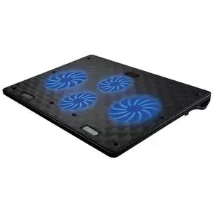 Подставка для ноутбука Omega Laptop COOLING PAD 4 fans BLACK [45424] (OMNCP4FB)
