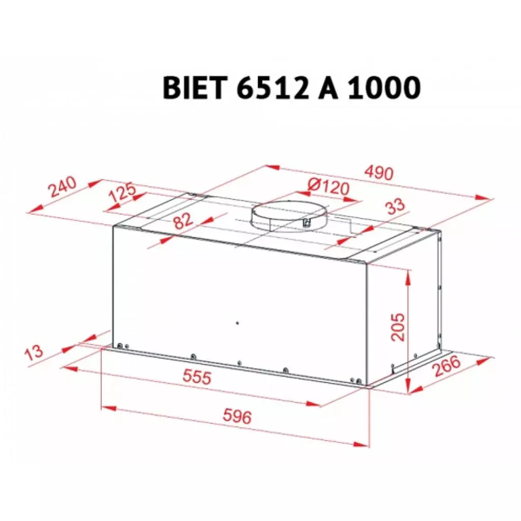 Вытяжка кухонная Perfelli BIET 6512 A 1000 I LED - 5