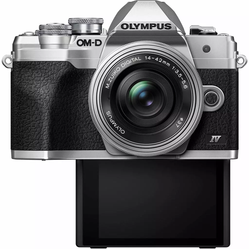 Цифровой фотоаппарат Olympus E-M10 mark IV Pancake Zoom 14-42 Kit silver/silver (V207132SE000) - 7