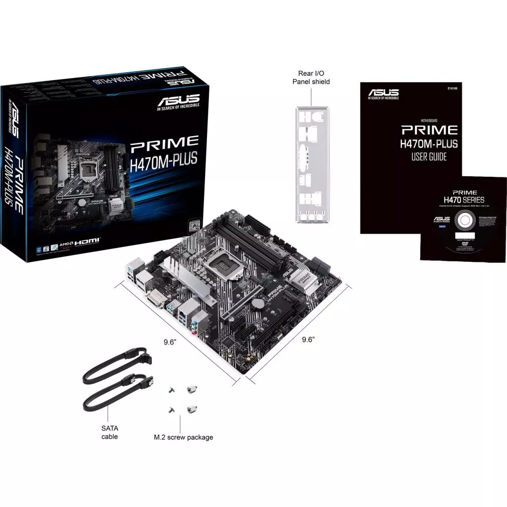 Материнская плата ASUS PRIME H470M-PLUS - 6 Материнская плата ASUS PRIME H470M-PLUS - 6