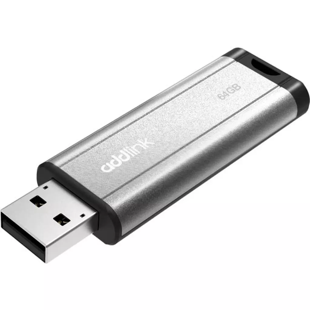 USB флеш накопитель AddLink 64GB U25 Silver USB 2.0 (ad64GBU25S2) - 1 USB флеш накопитель AddLink 64GB U25 Silver USB 2.0 (ad64GBU25S2) - 1