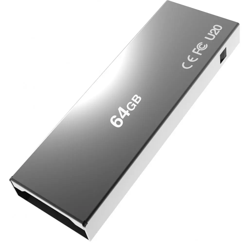 USB флеш накопитель AddLink 64GB U20 Titanium USB 2.0 (ad64GBU20T2) - 1 USB флеш накопитель AddLink 64GB U20 Titanium USB 2.0 (ad64GBU20T2) - 1