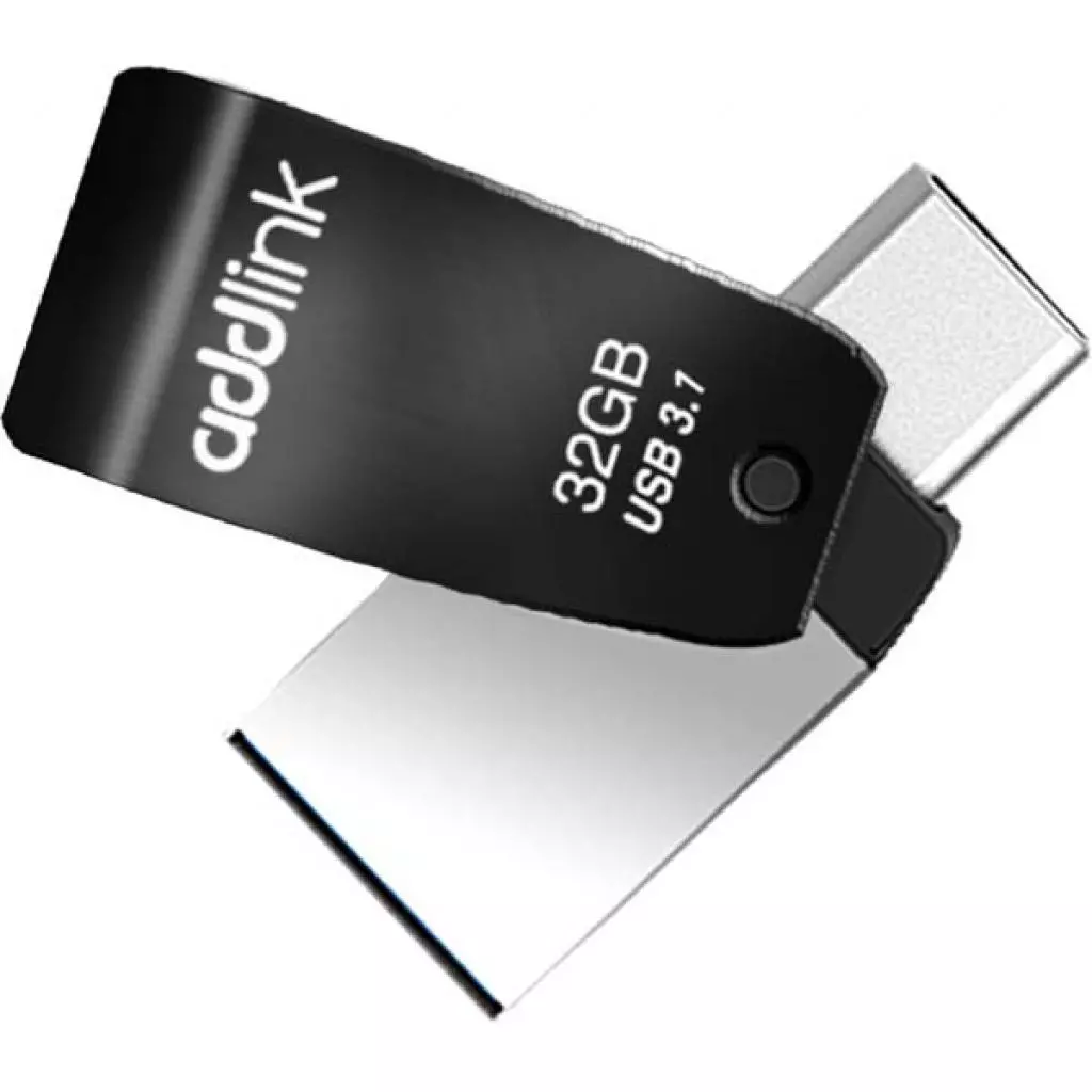 USB флеш накопитель AddLink 32GB T65 Black USB 3.1/Type-C (ad32GBT65G3) - 1 USB флеш накопитель AddLink 32GB T65 Black USB 3.1/Type-C (ad32GBT65G3) - 1
