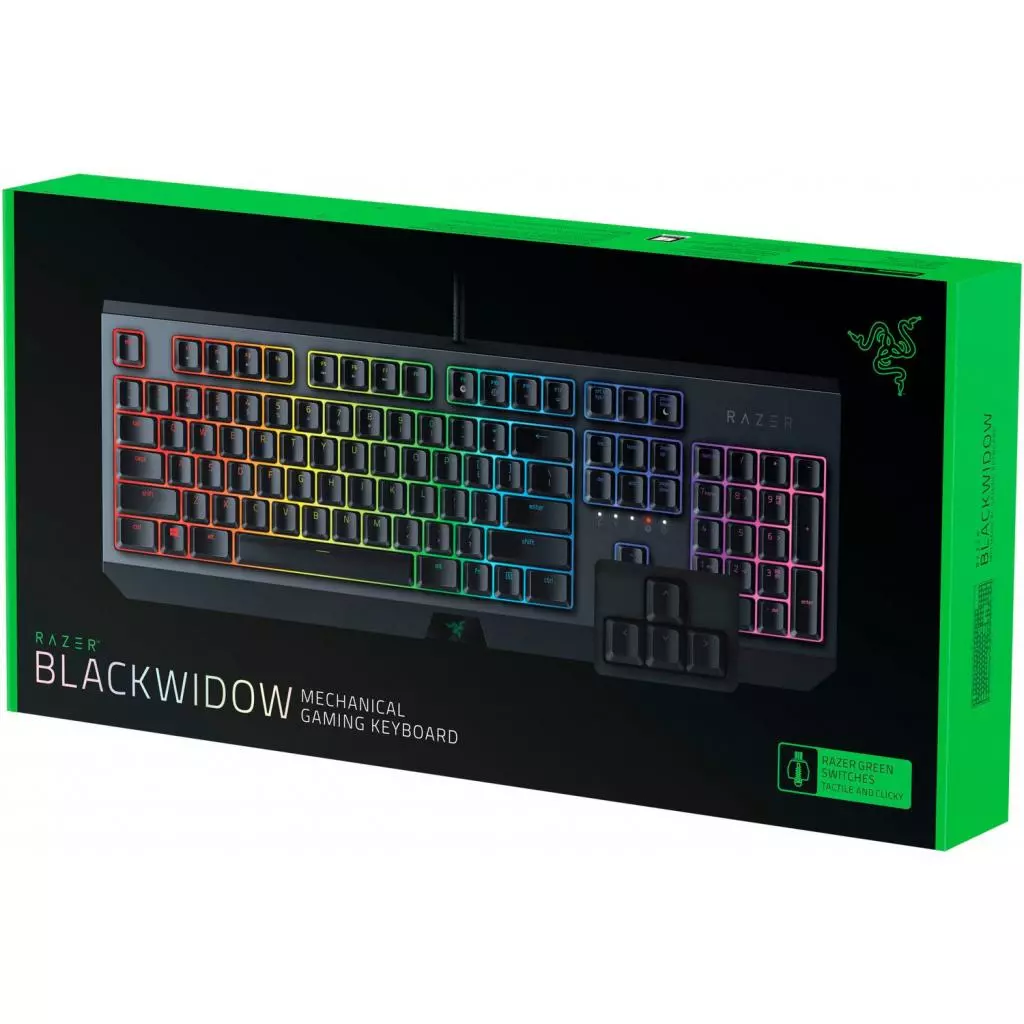 Клавиатура Razer BlackWidow Green Switch UA (RZ03-02860100-R3M1) - 4 Клавиатура Razer BlackWidow Green Switch UA (RZ03-02860100-R3M1) - 4