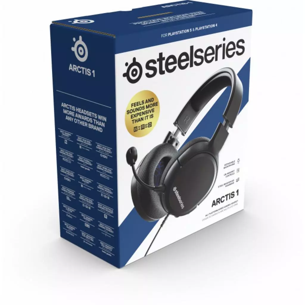 Наушники SteelSeries Arctis 1 for PS5 Black (SS61425) - 6 Наушники SteelSeries Arctis 1 for PS5 Black (SS61425) - 6