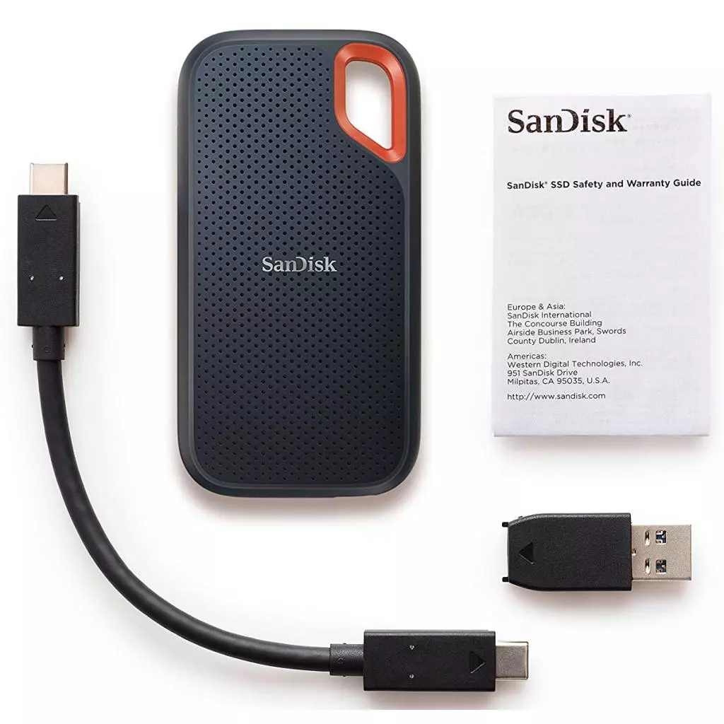 Накопитель SSD USB 3.2 500GB SanDisk (SDSSDE61-500G-G25) - 4 Накопитель SSD USB 3.2 500GB SanDisk (SDSSDE61-500G-G25) - 4