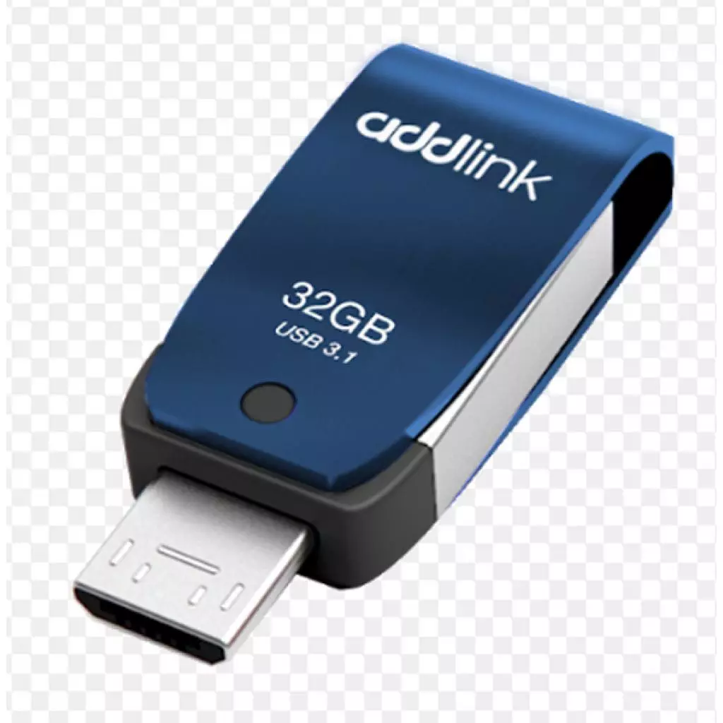 USB флеш накопитель AddLink 32GB T55 Blue USB 3.1/Micro USB (ad32GBT55B3) - 1 USB флеш накопитель AddLink 32GB T55 Blue USB 3.1/Micro USB (ad32GBT55B3) - 1