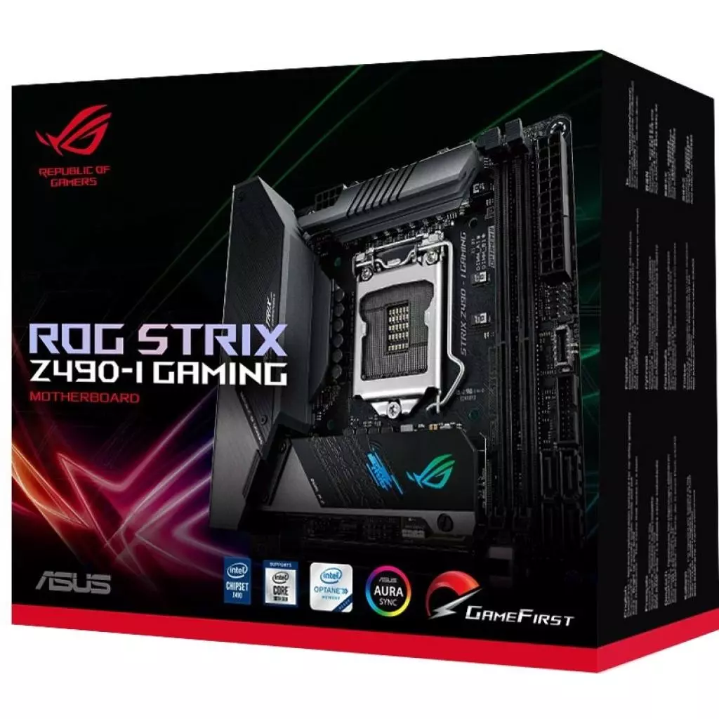 Материнская плата ASUS ROG STRIX Z490-I GAMING - 9
