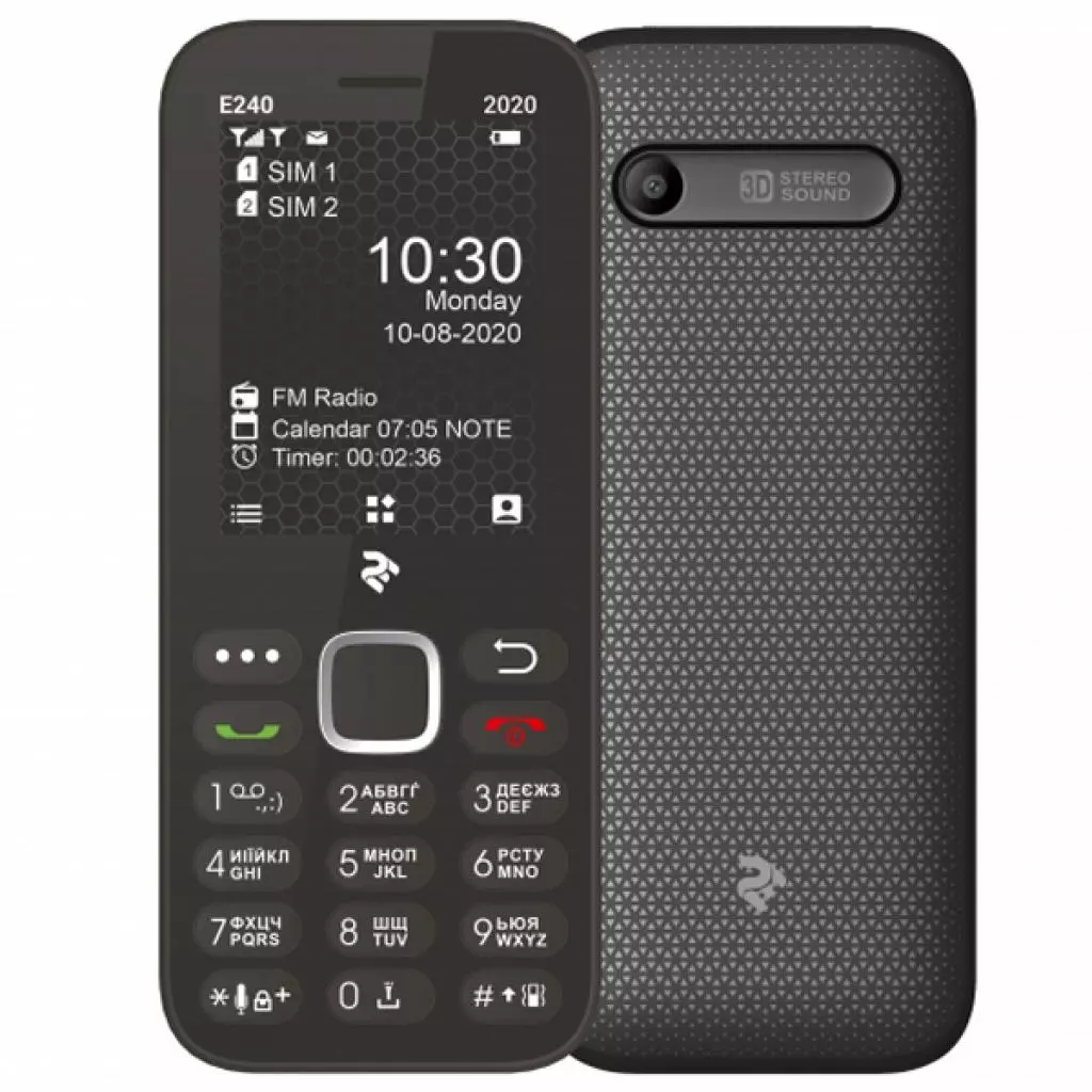 Мобильный телефон 2E E240 2020 Dual SIM Black (680576170026) - 5 Мобильный телефон 2E E240 2020 Dual SIM Black (680576170026) - 5