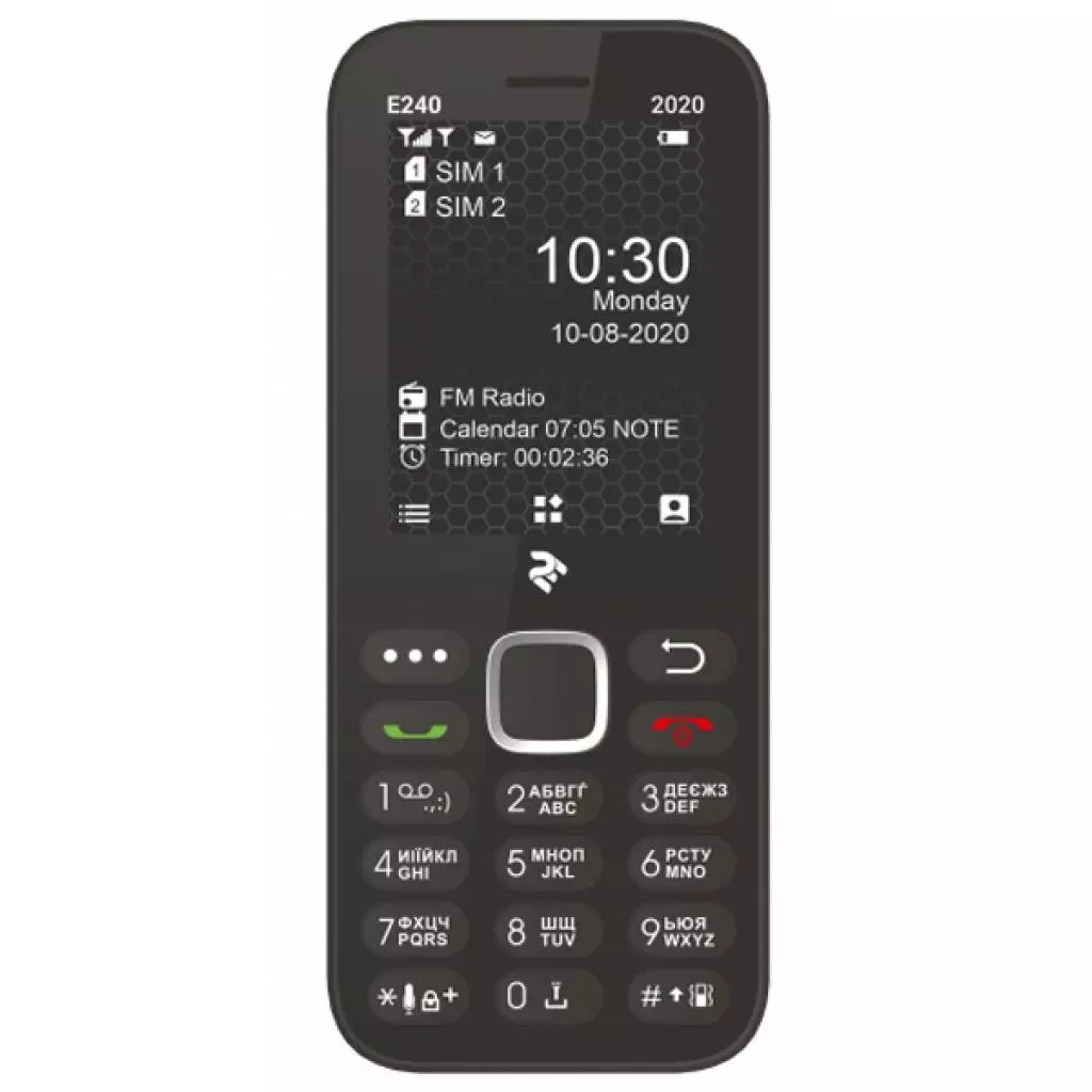 Мобильный телефон 2E E240 2020 Dual SIM Black (680576170026)