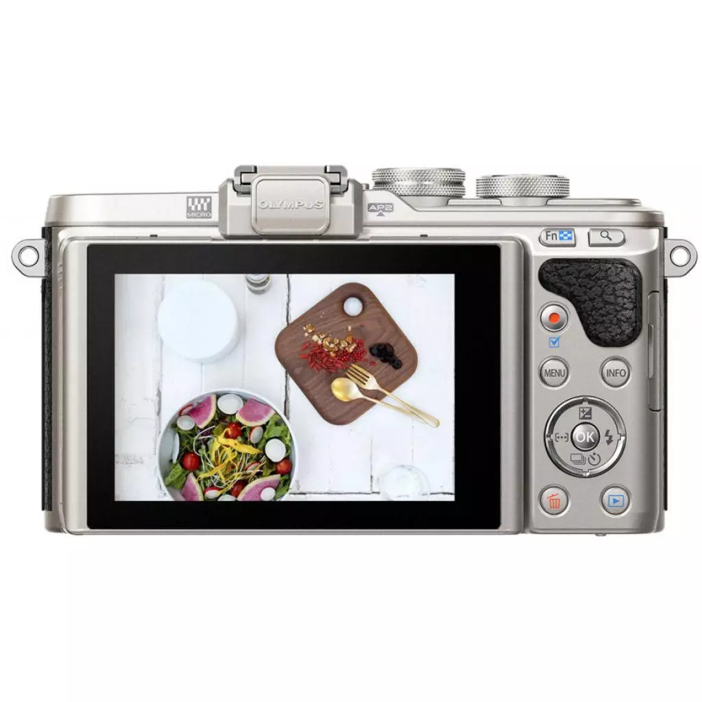 Цифровой фотоаппарат Olympus E-PL8 14-42 mm Pancake Zoom Kit white/silver (V205082WE000) - 3