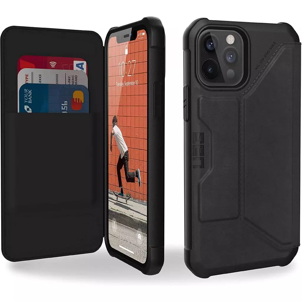 Чехол для моб. телефона Uag iPhone 12 / 12 Pro Metropolis, Leather Black (112356118340) - 3