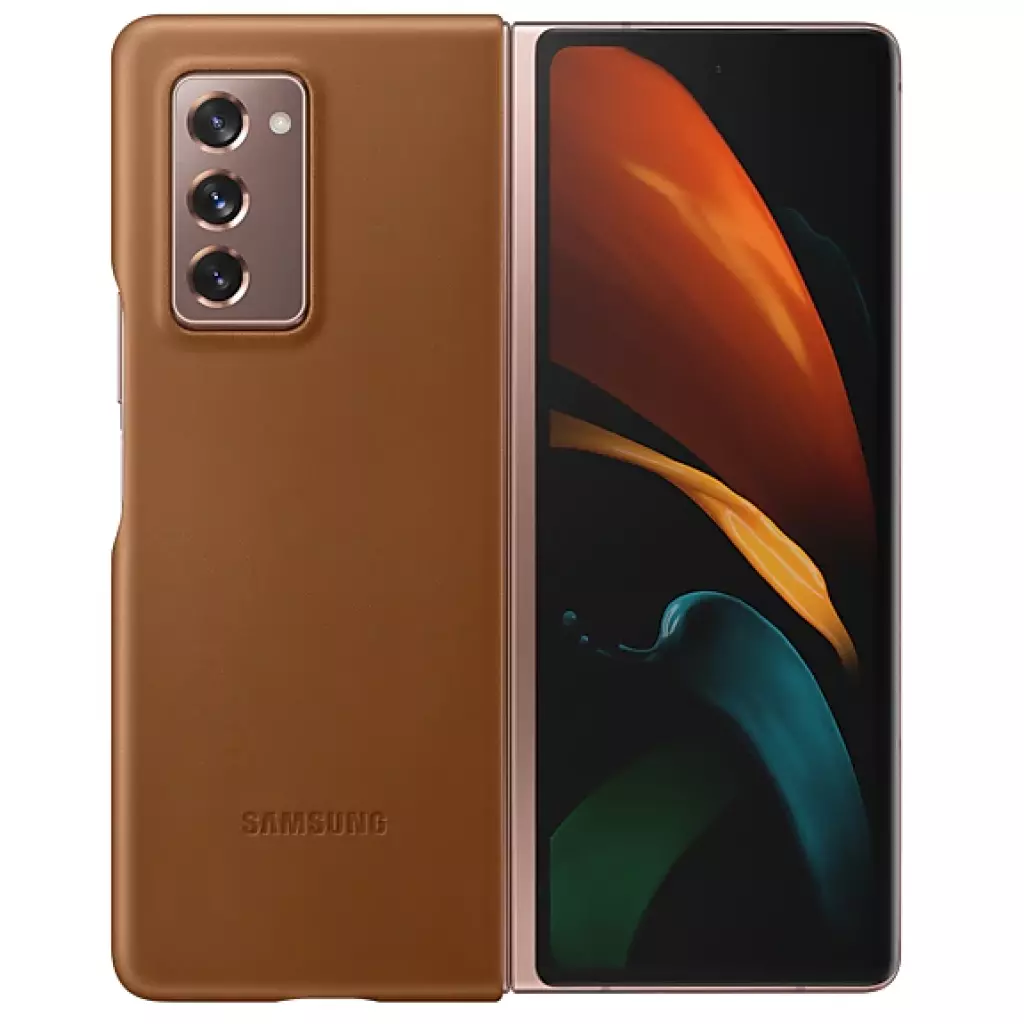 Чехол для моб. телефона Samsung Z Fold 2/EF-VF916LAEGRU - Leather Cover (Brown) (EF-VF916LAEGRU)