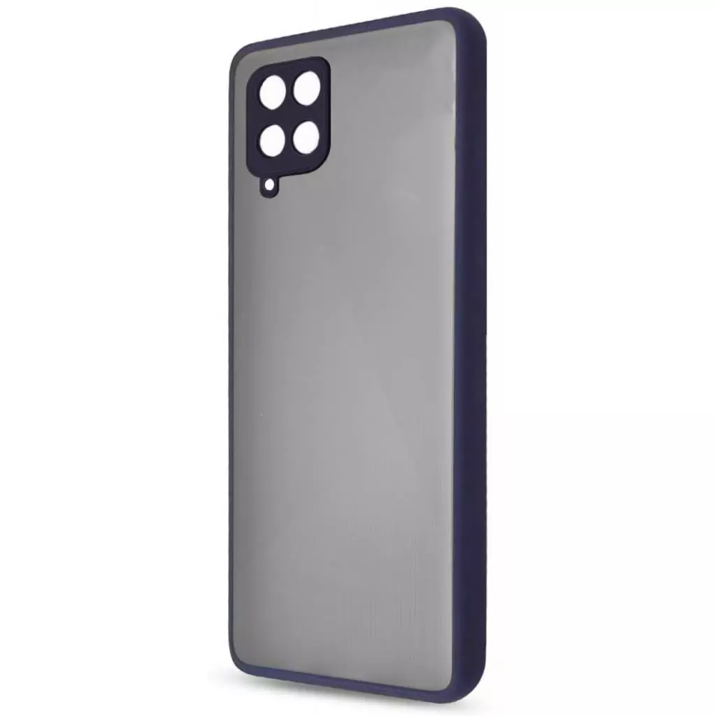 Чехол для моб. телефона MakeFuture Samsung A12 Frame (Matte PC+TPU) Blue (MCMF-SA12BL)