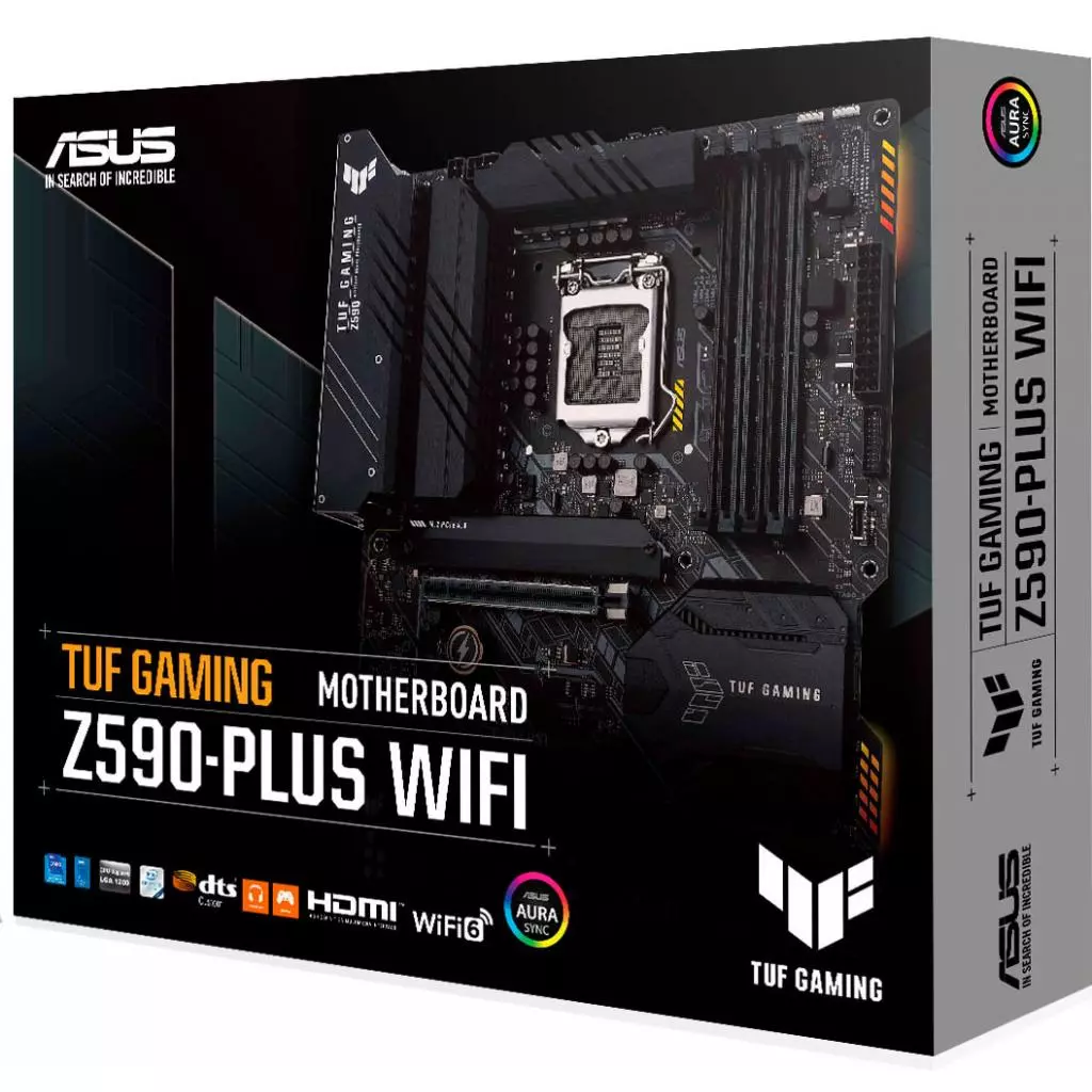 Материнская плата ASUS TUF GAMING Z590-PLUS WIFI - 7 Материнская плата ASUS TUF GAMING Z590-PLUS WIFI - 7