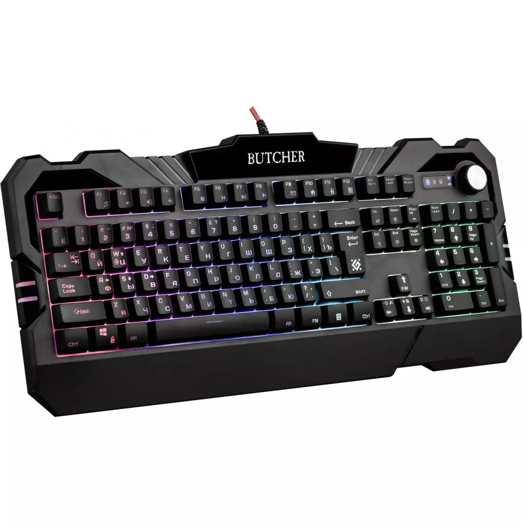 Клавиатура Defender Butcher GK-193DL RGB USB RU Black (45193) - 1 Клавиатура Defender Butcher GK-193DL RGB USB RU Black (45193) - 1