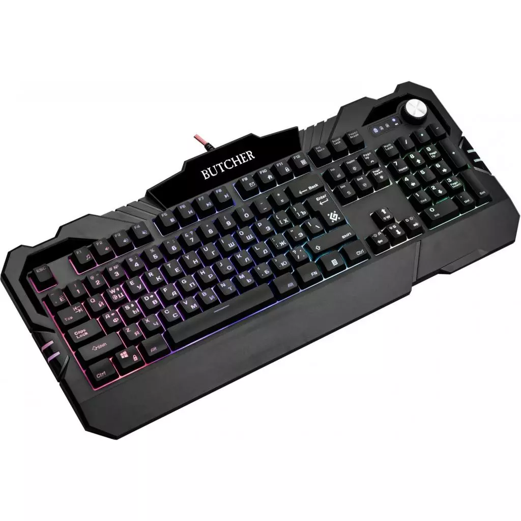 Клавиатура Defender Butcher GK-193DL RGB USB RU Black (45193) - 3 Клавиатура Defender Butcher GK-193DL RGB USB RU Black (45193) - 3
