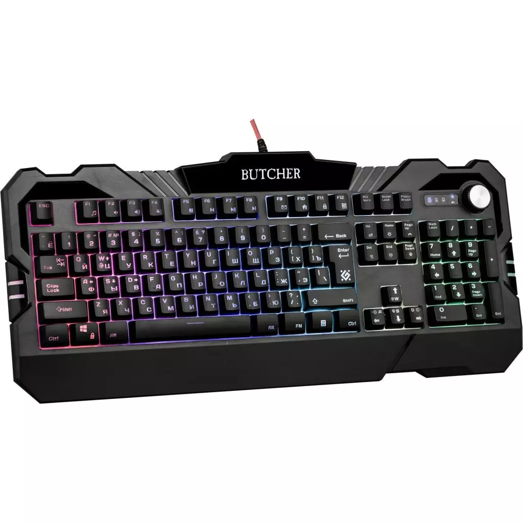 Клавиатура Defender Butcher GK-193DL RGB USB RU Black (45193) - 4 Клавиатура Defender Butcher GK-193DL RGB USB RU Black (45193) - 4