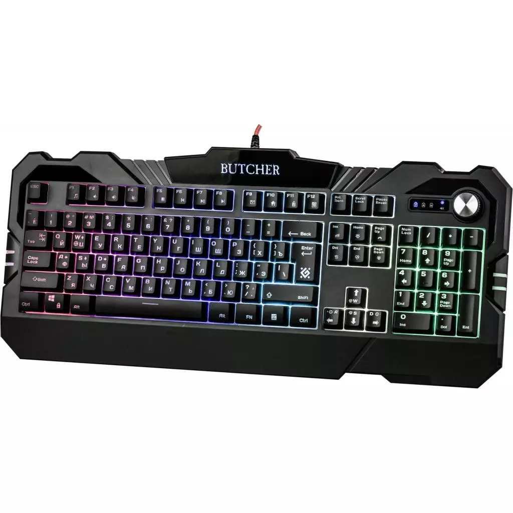 Клавиатура Defender Butcher GK-193DL RGB USB RU Black (45193) - 5 Клавиатура Defender Butcher GK-193DL RGB USB RU Black (45193) - 5