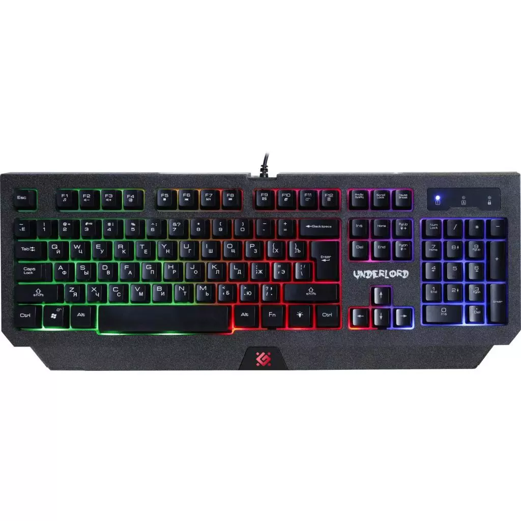 Клавиатура Defender Underlord GK-340L USB RU Black (45340)