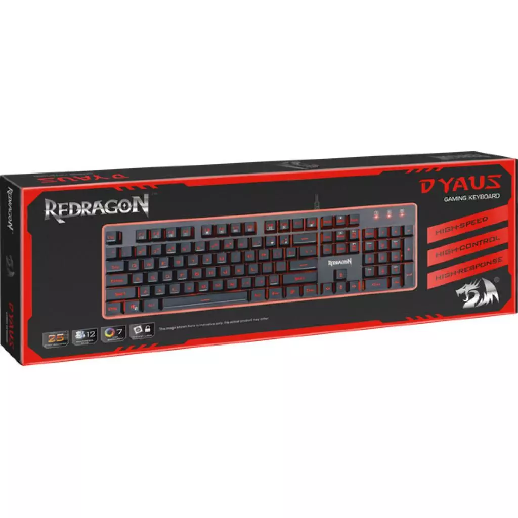 Клавиатура Redragon Dyaus USB UKR Black (77625) - 9