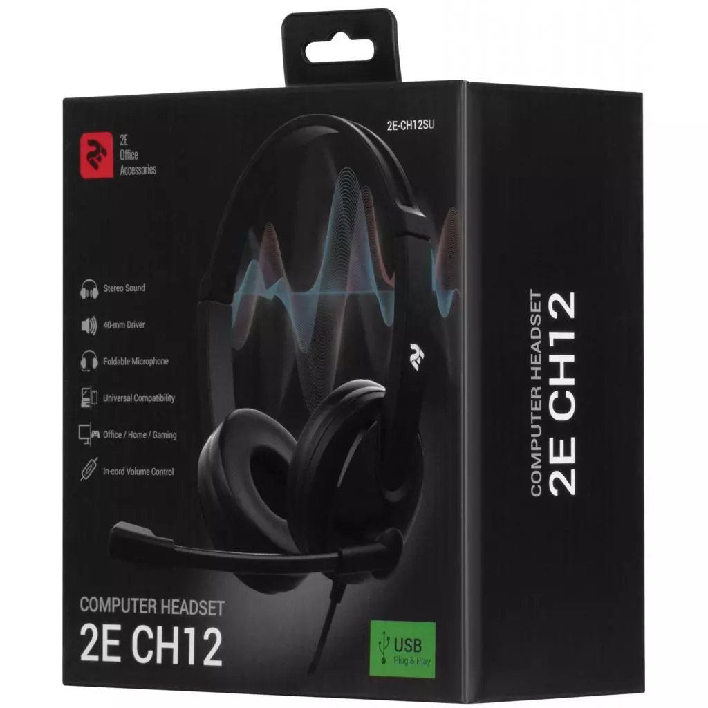 Наушники 2E CH12 On-Ear 3.5mm / 2*3.5mm (2E-CH12SJ) - 6 Наушники 2E CH12 On-Ear 3.5mm / 2*3.5mm (2E-CH12SJ) - 6