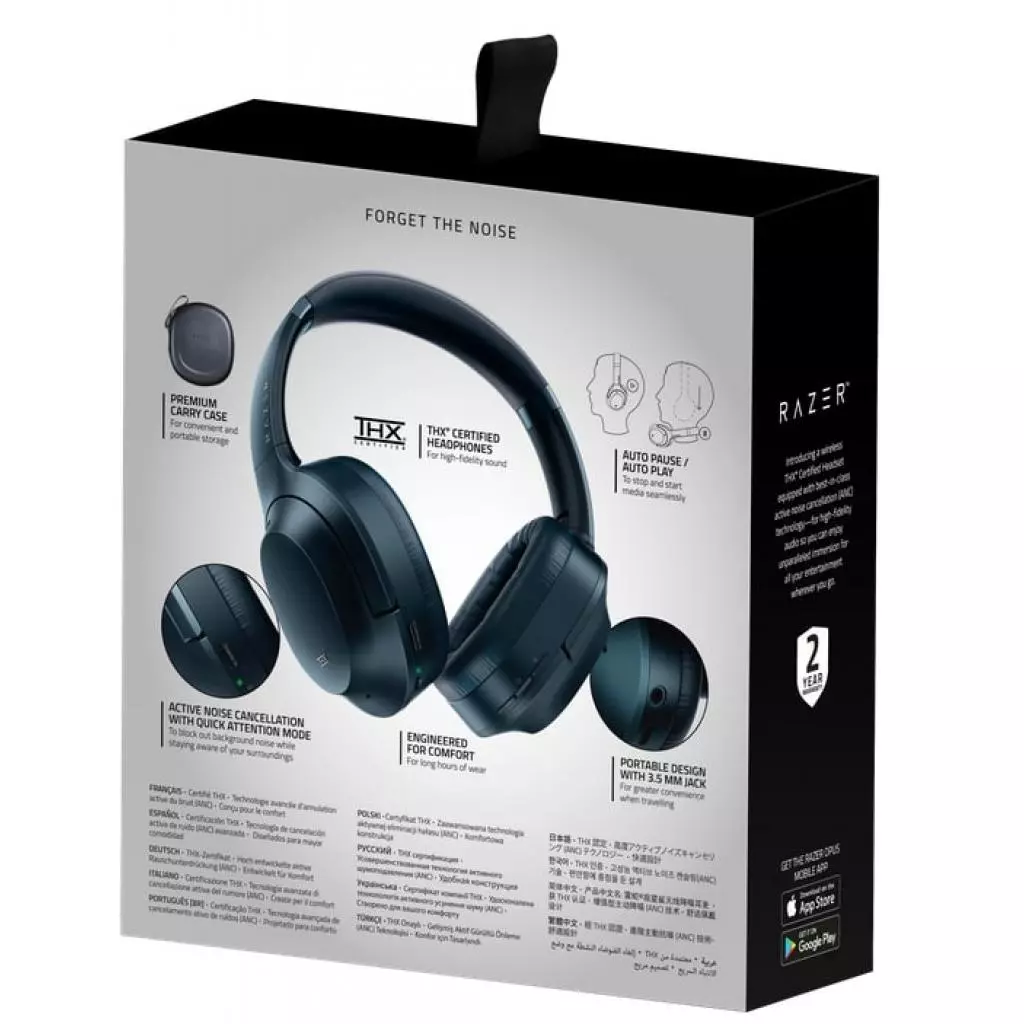 Наушники Razer Opus Midnight Blue (RZ04-02490100-R3M1) - 9 Наушники Razer Opus Midnight Blue (RZ04-02490100-R3M1) - 9