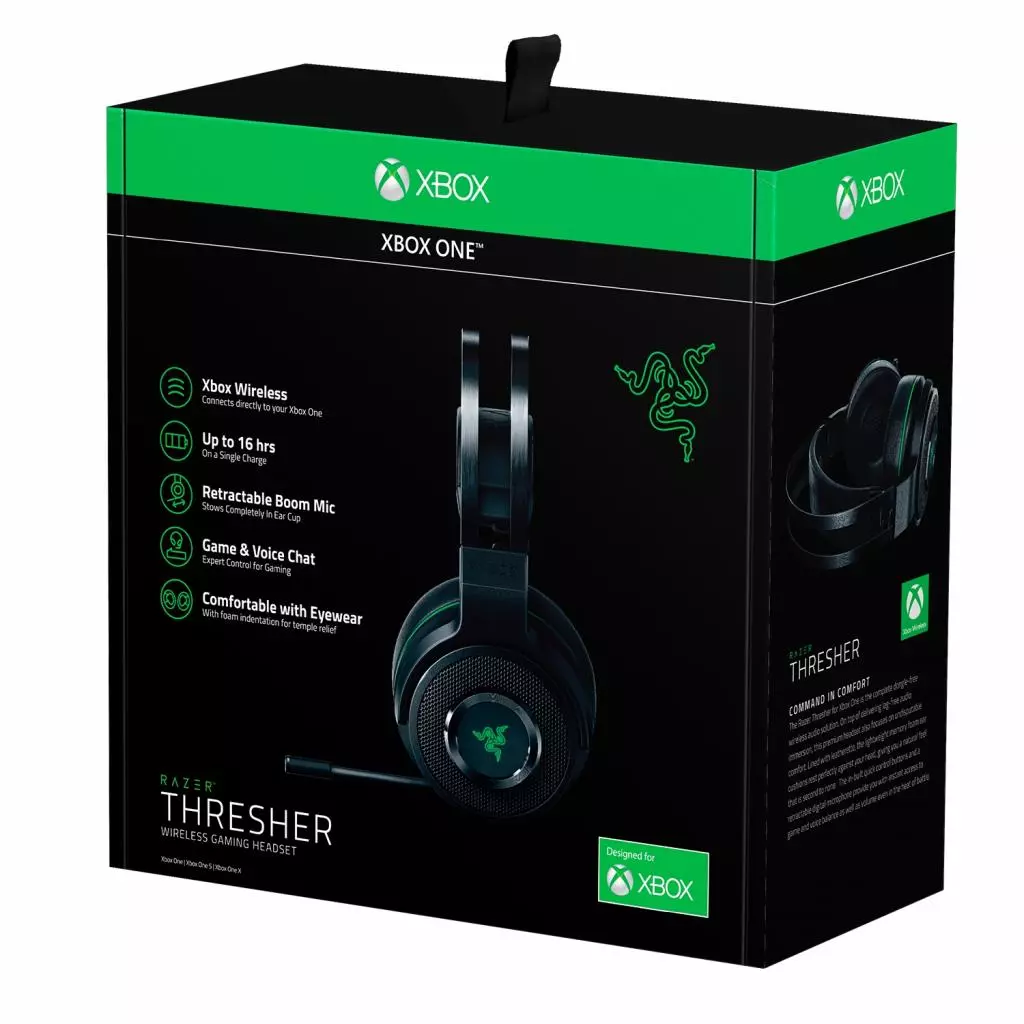 Наушники Razer Thresher - Xbox One Black/Green (RZ04-02240100-R3M1) - 5 Наушники Razer Thresher - Xbox One Black/Green (RZ04-02240100-R3M1) - 5