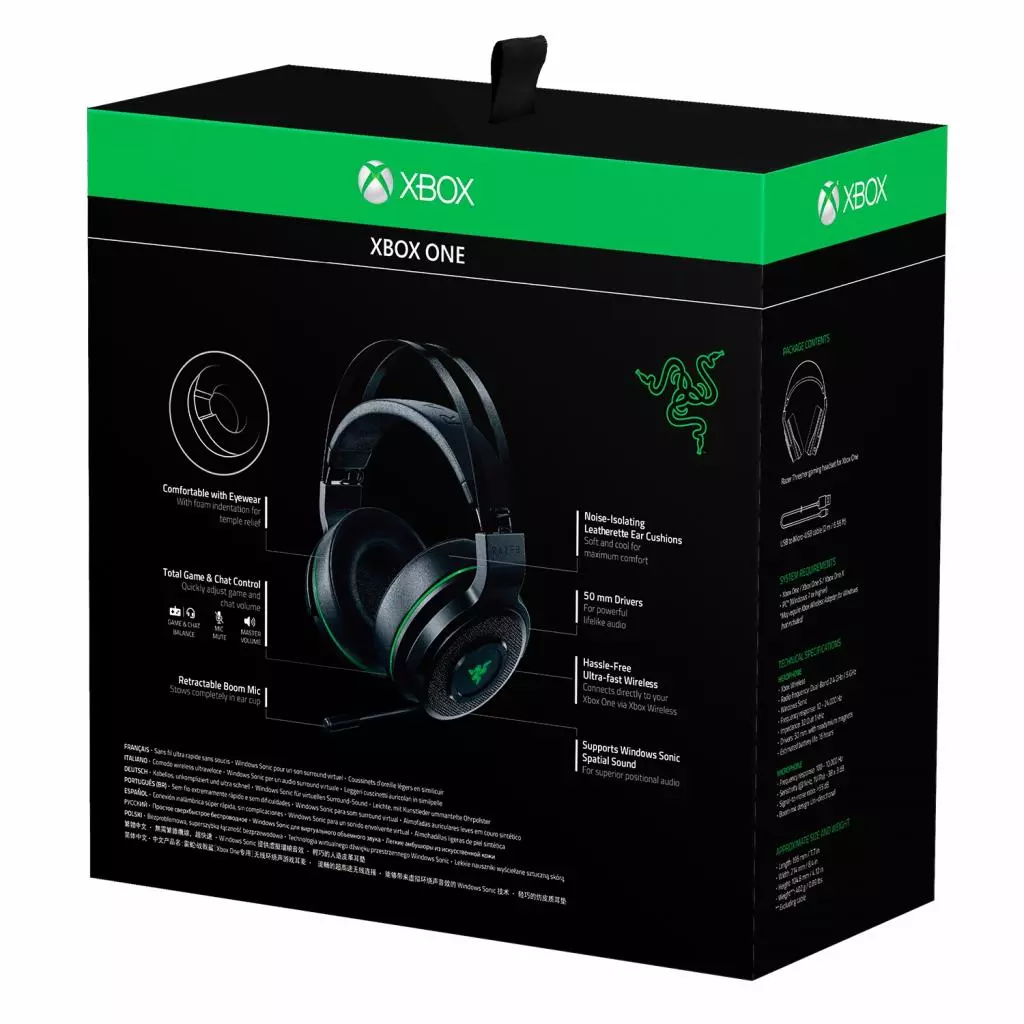 Наушники Razer Thresher - Xbox One Black/Green (RZ04-02240100-R3M1) - 6 Наушники Razer Thresher - Xbox One Black/Green (RZ04-02240100-R3M1) - 6