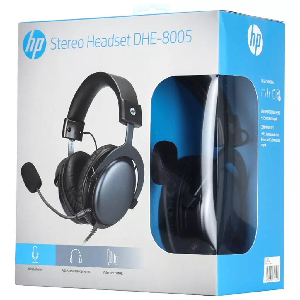 Наушники HP DHE-8005 Gaming Red LED Black (DHE-8005) - 5 Наушники HP DHE-8005 Gaming Red LED Black (DHE-8005) - 5