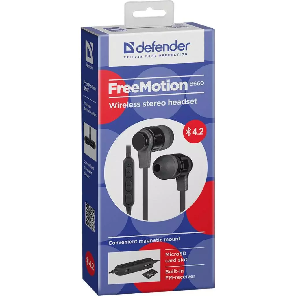 Наушники Defender FreeMotion B660 Black (63660) - 9 Наушники Defender FreeMotion B660 Black (63660) - 9