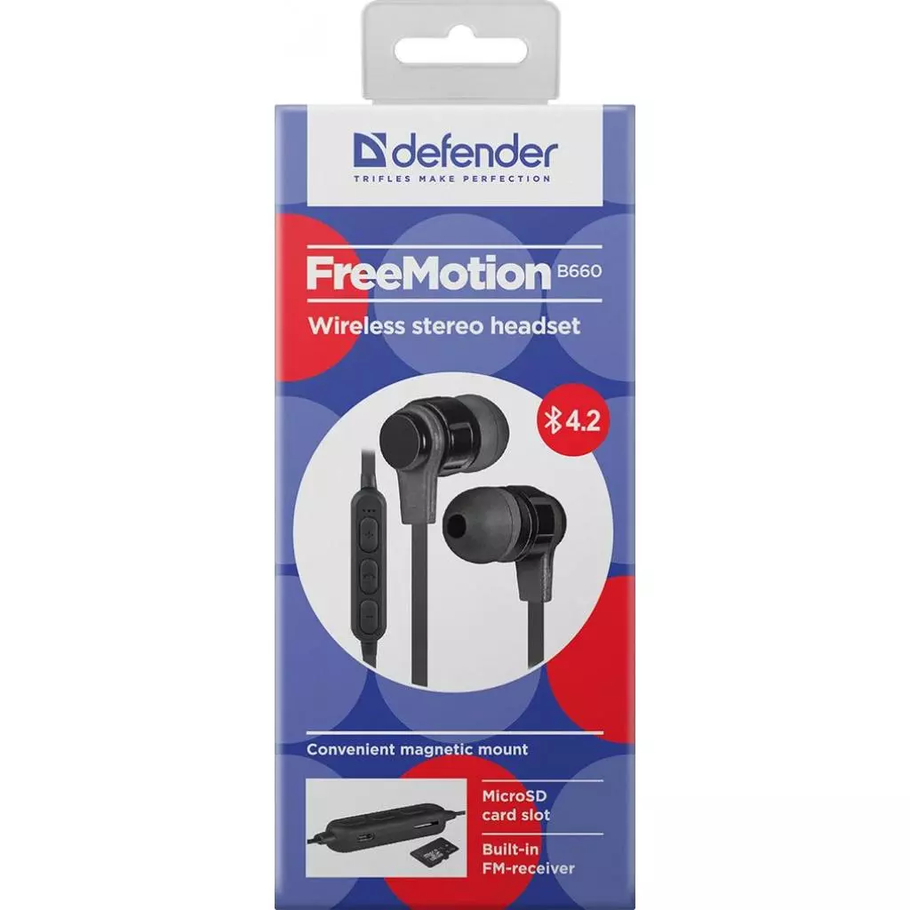 Наушники Defender FreeMotion B660 Black (63660) - 10 Наушники Defender FreeMotion B660 Black (63660) - 10