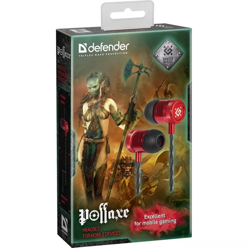 Наушники Defender Pollaxe Black-Red (64453) - 1 Наушники Defender Pollaxe Black-Red (64453) - 1