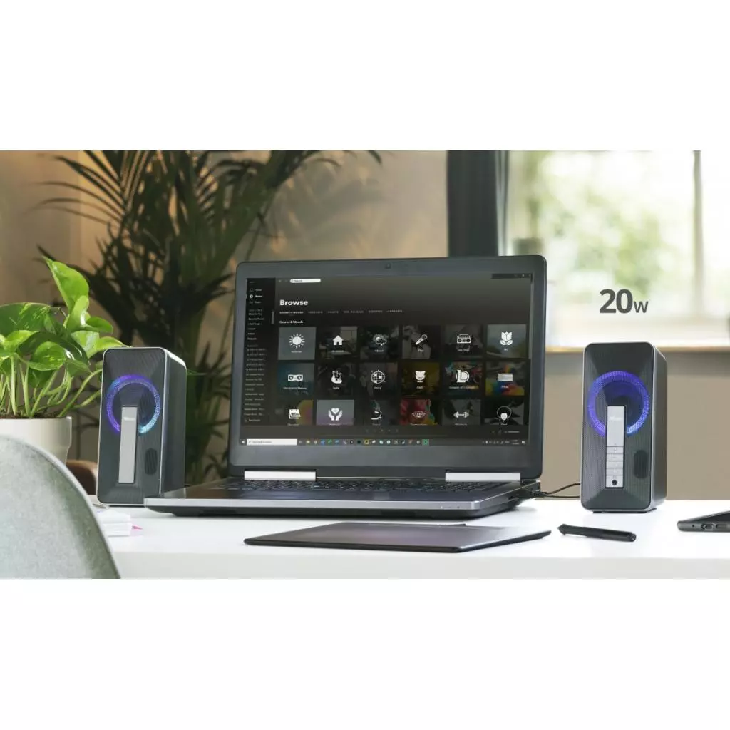 Акустическая система Trust Arva Illuminated Bluetooth BLACK (23820) - 3