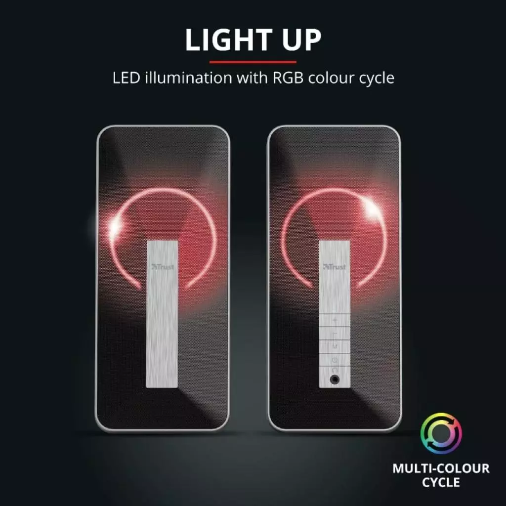 Акустическая система Trust Arva Illuminated Bluetooth BLACK (23820) - 9