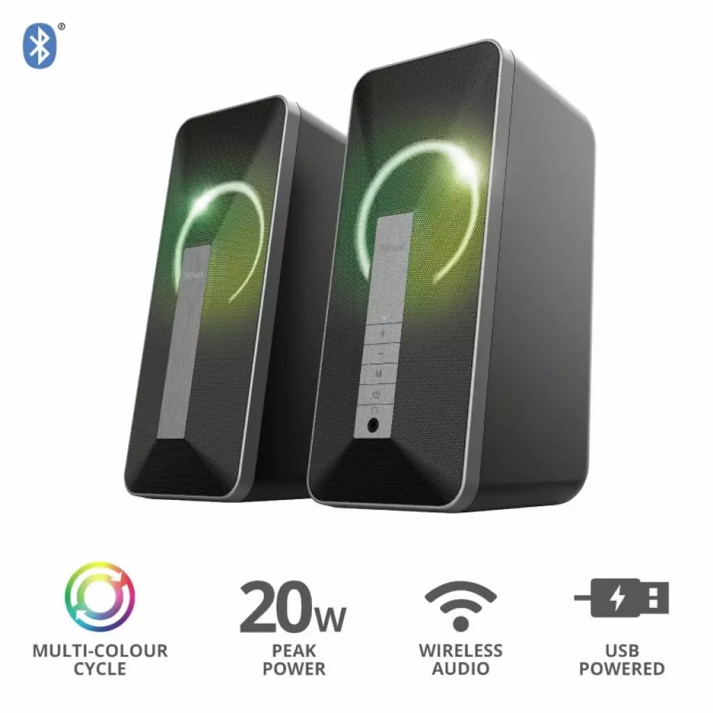 Акустическая система Trust Arva Illuminated Bluetooth BLACK (23820) - 11