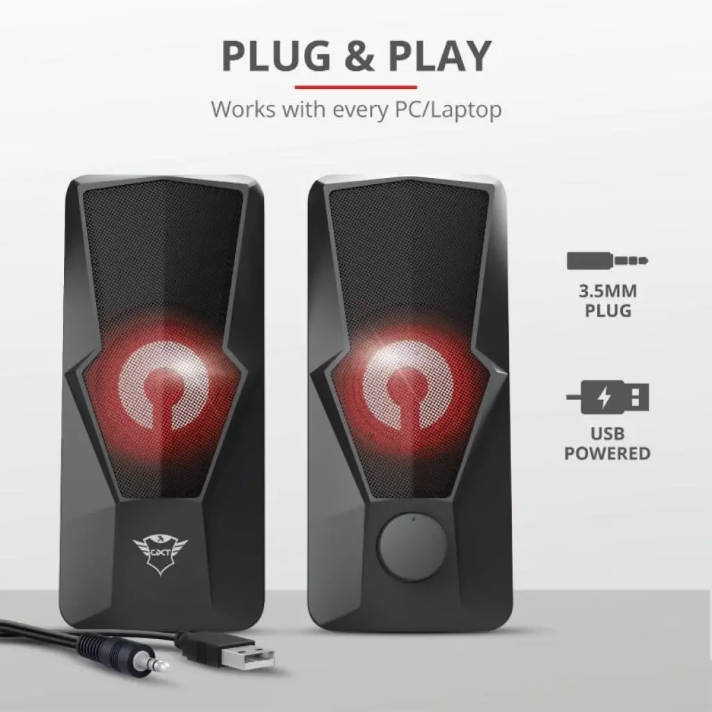 Акустическая система Trust GXT 610 Argus Illuminated Black (23737) - 9