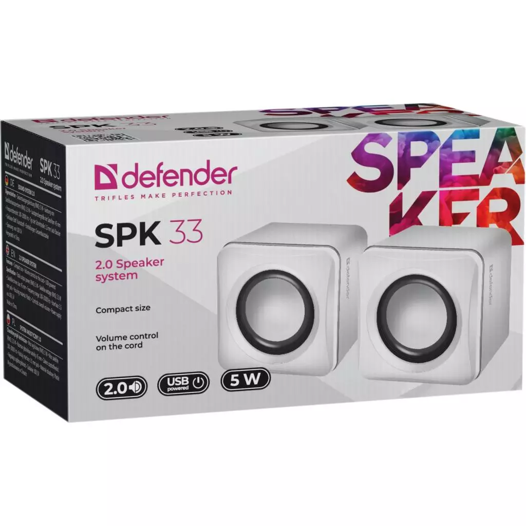 Акустическая система Defender SPK 33 White (65631) - 1 Акустическая система Defender SPK 33 White (65631) - 1