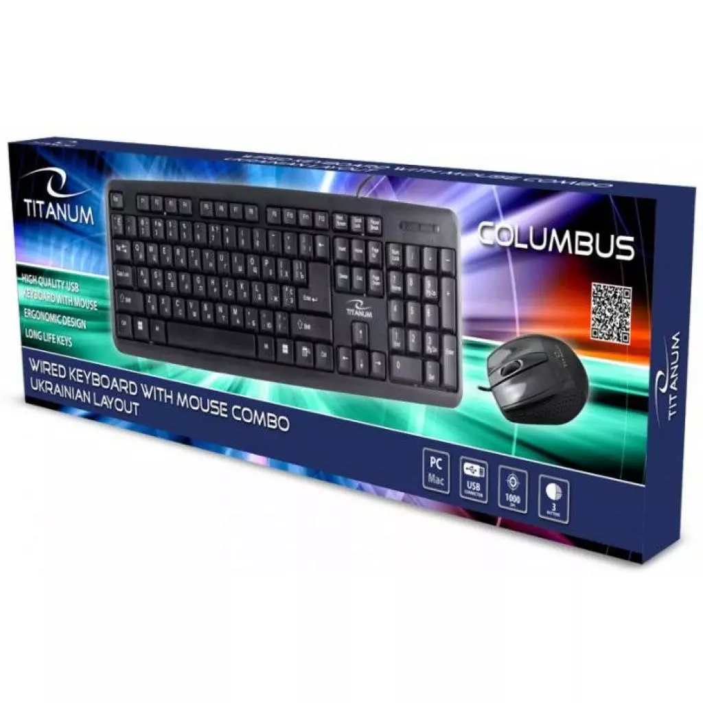 Комплект Esperanza TK110 USB Black (TK110UA) - 2