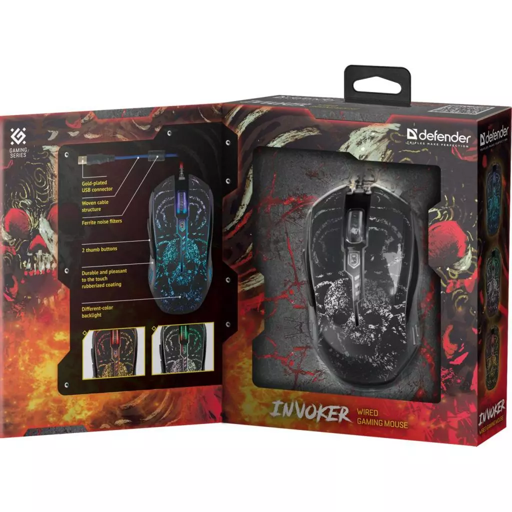 Мышка Defender Invoker GM-947 Black (52947) - 6 Мышка Defender Invoker GM-947 Black (52947) - 6