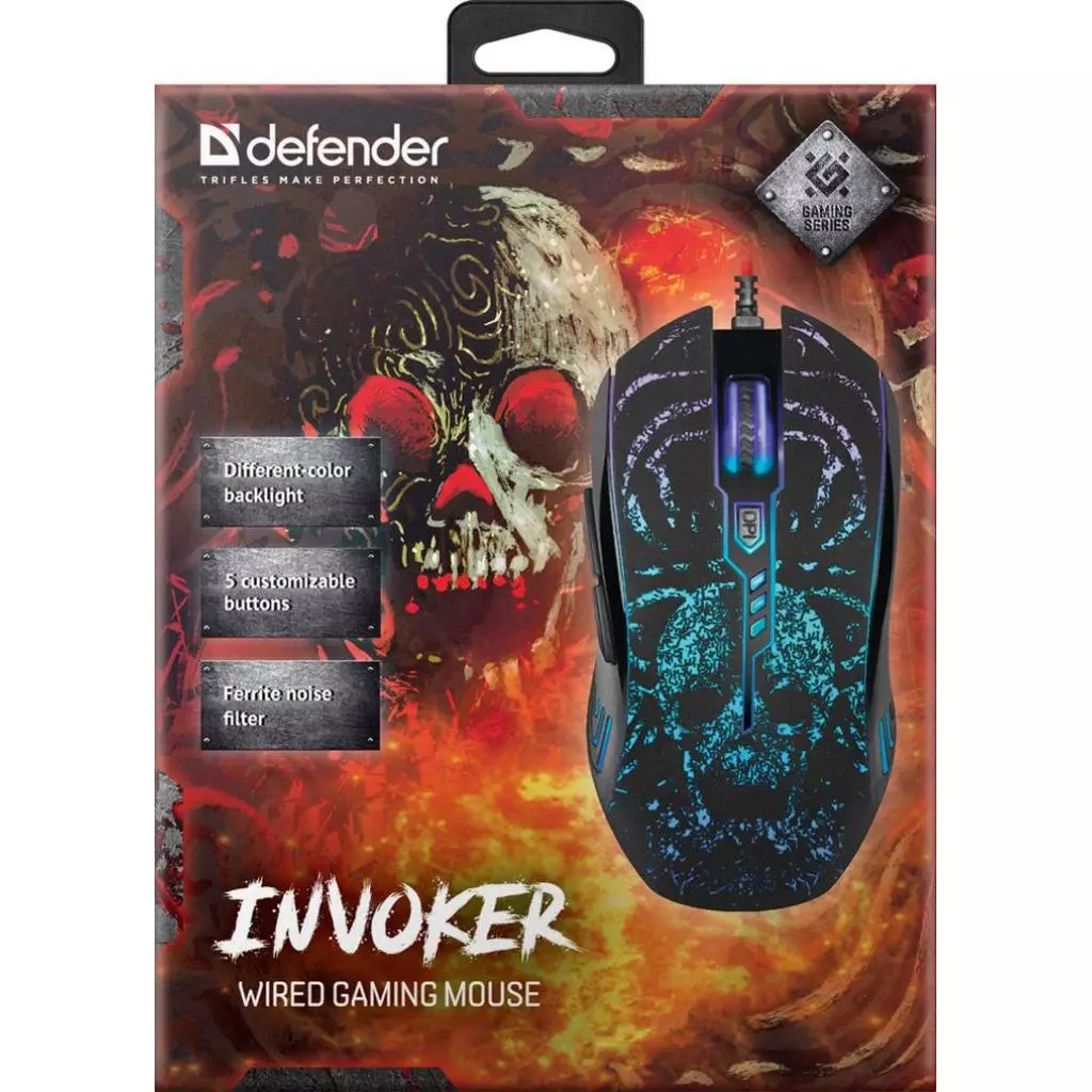 Мышка Defender Invoker GM-947 Black (52947) - 8 Мышка Defender Invoker GM-947 Black (52947) - 8
