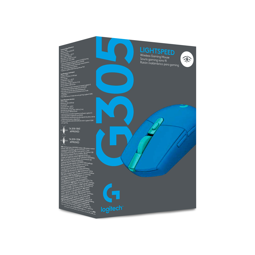 Мышка Logitech G305 Lightspeed Blue (910-006014) - 9 Мышка Logitech G305 Lightspeed Blue (910-006014) - 9