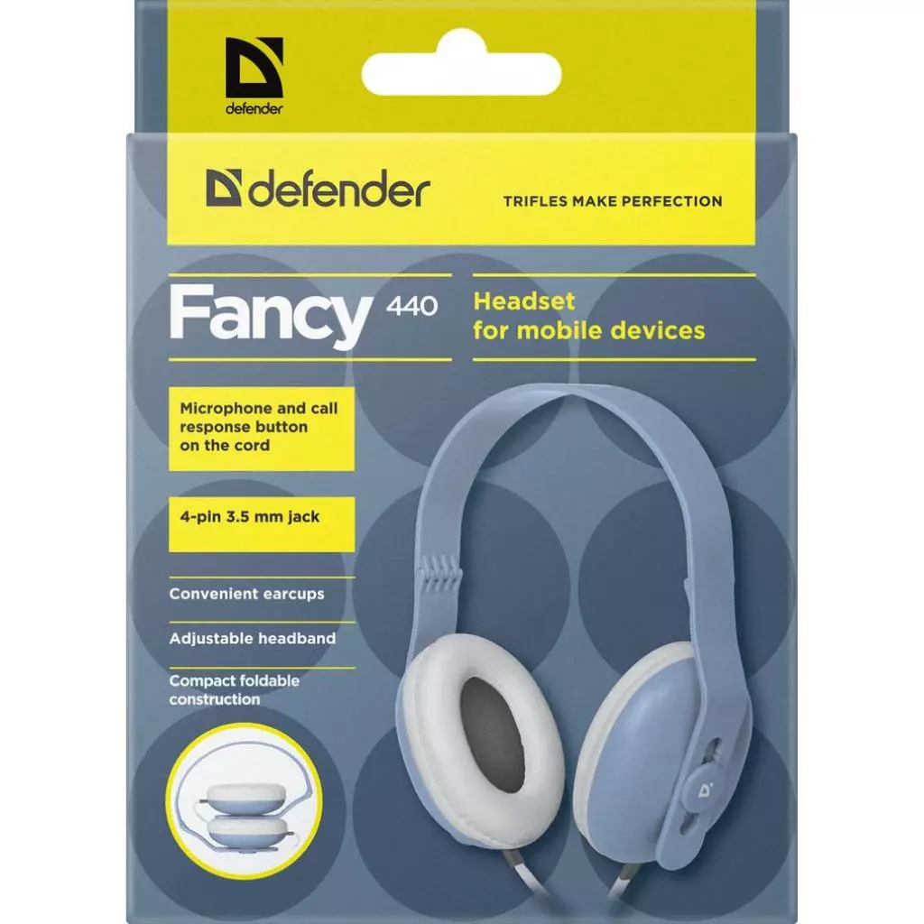 Наушники Defender Fancy 440 Blue (63441) - 4 Наушники Defender Fancy 440 Blue (63441) - 4