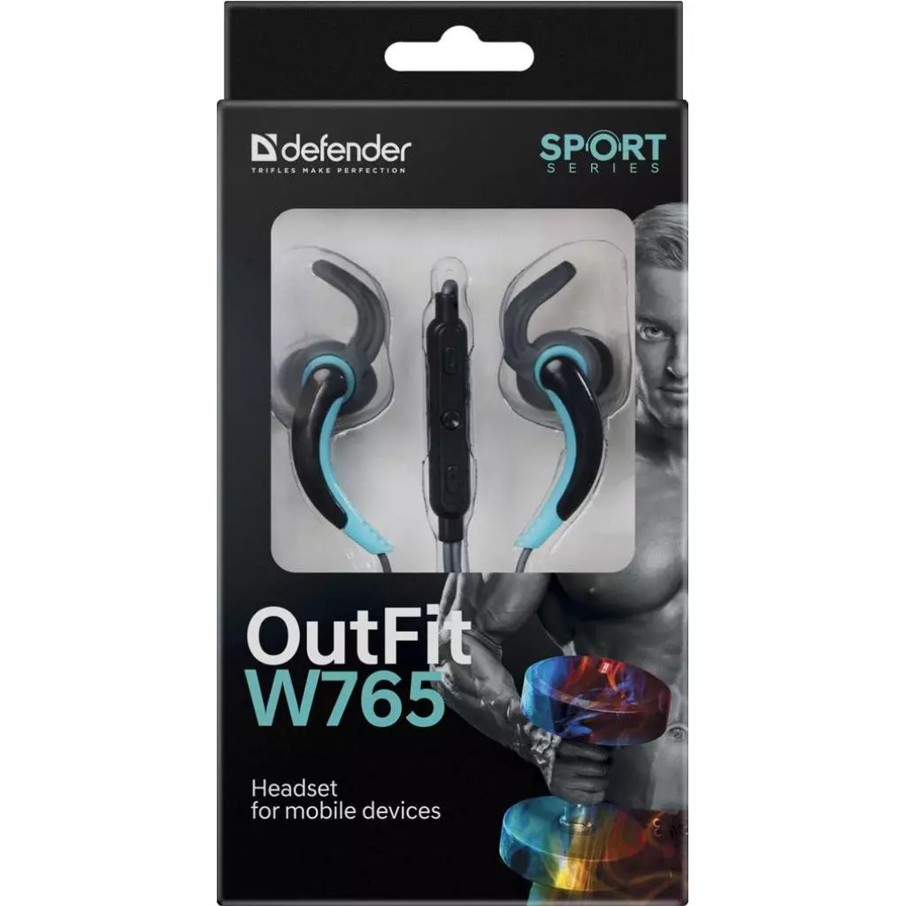 Наушники Defender OutFit W765 Grey-Blue (63766) - 6 Наушники Defender OutFit W765 Grey-Blue (63766) - 6