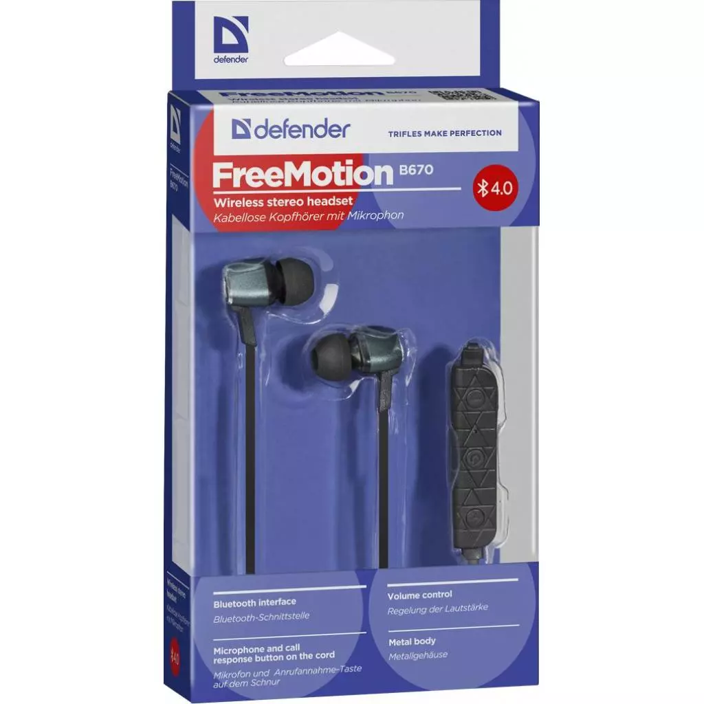 Наушники Defender FreeMotion B670 Bluetooth Black (63670) - 6 Наушники Defender FreeMotion B670 Bluetooth Black (63670) - 6